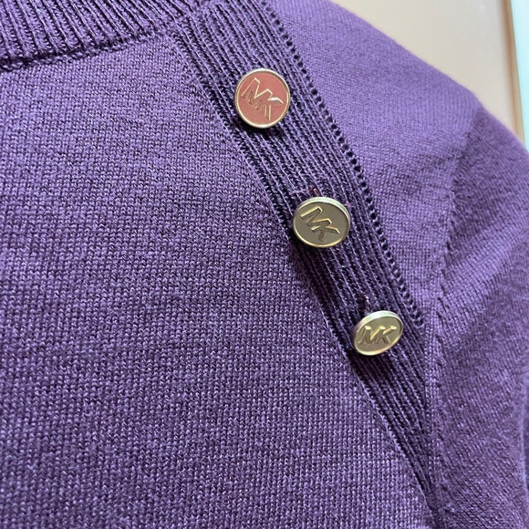 NWT MICHAEL Michael Kors Embellished Mock Neck Sweater - Picture 5 of 6